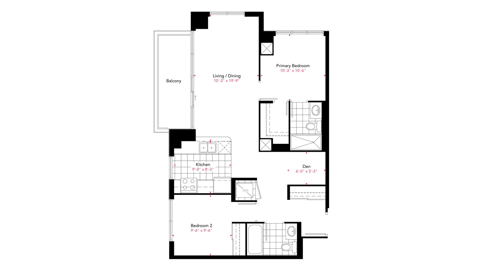 Residence 06 floor plan at Gemma by Pinnacle International in Mississauga, Ontario
