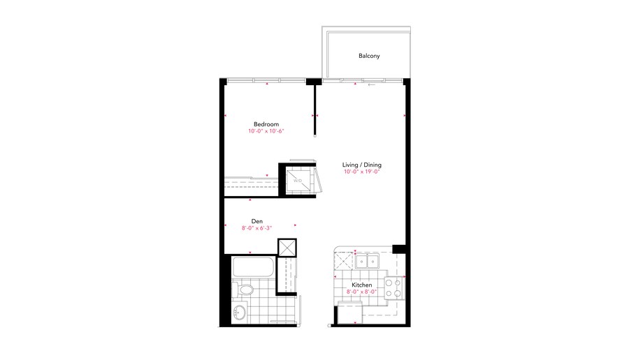 The Residence 07 new home model plan at the Gemma by Pinnacle International in Mississauga