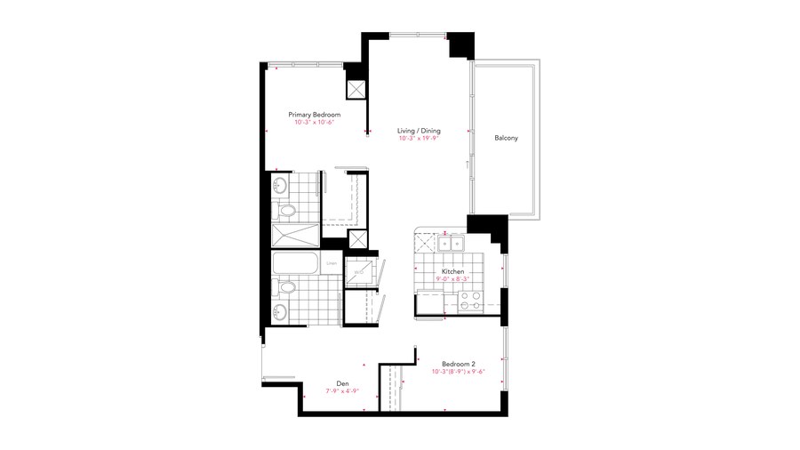 The Residence 09 A new home model plan at the Gemma by Pinnacle International in Mississauga