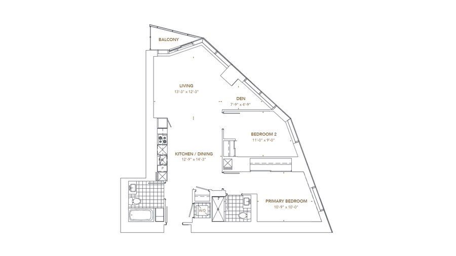The Residence 10 new home model plan at the Pinnacle SkyTower by Pinnacle International in Toronto