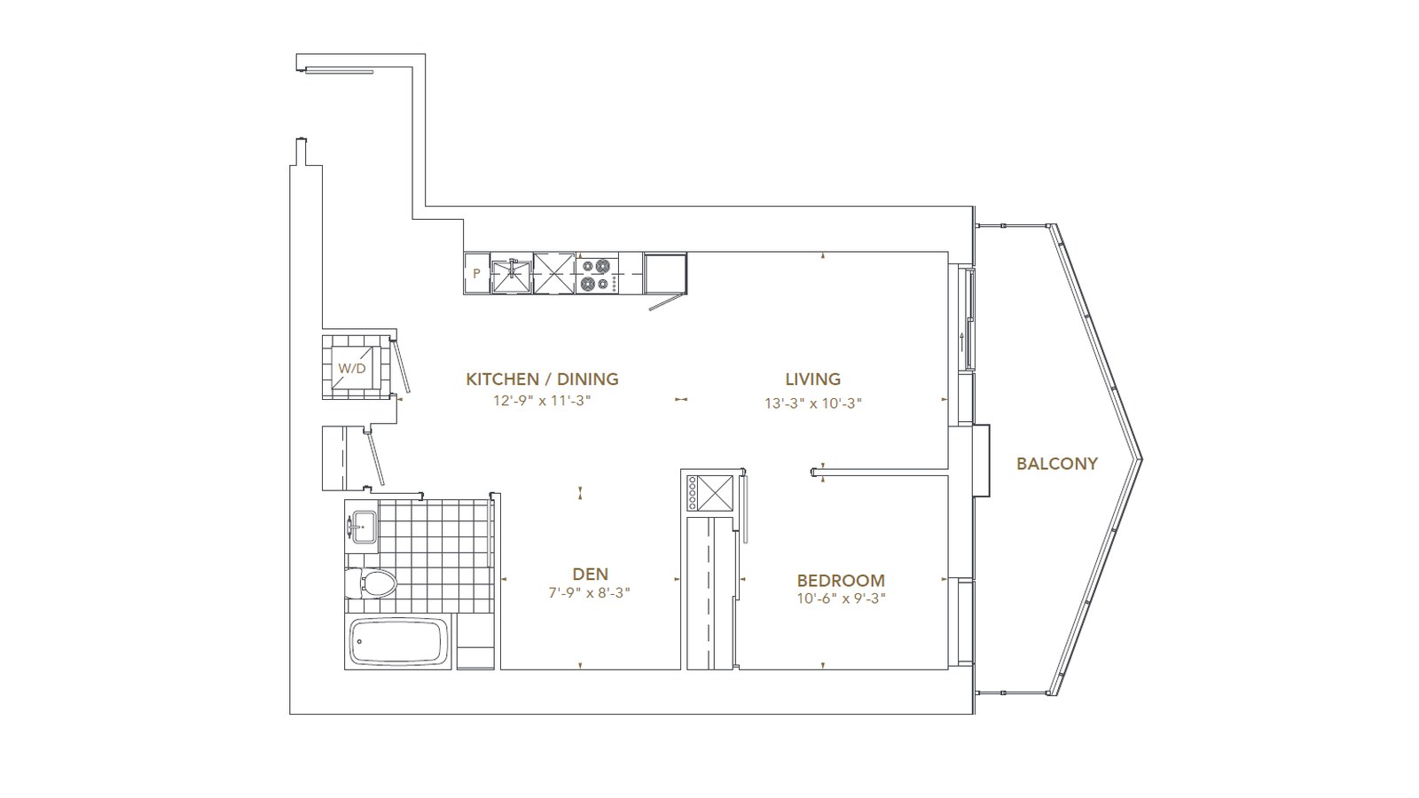 Residence 12 floor plan at Pinnacle SkyTower by Pinnacle International in Toronto, Ontario