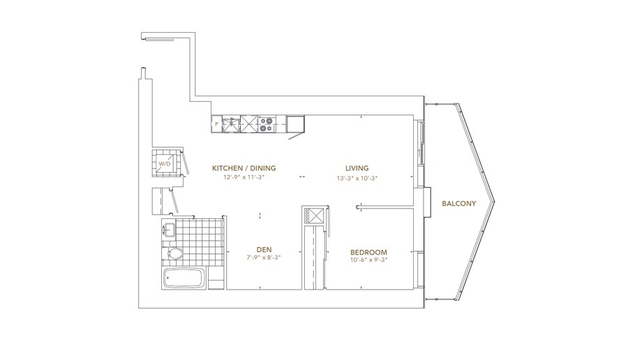The Residence 12 new home model plan at the Pinnacle SkyTower by Pinnacle International in Toronto
