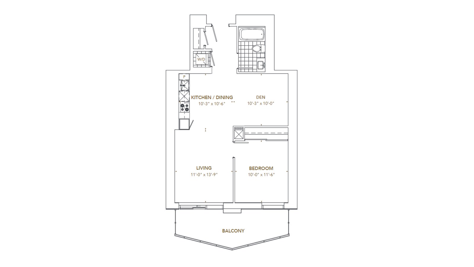 Residence 3 floor plan at Pinnacle SkyTower by Pinnacle International in Toronto, Ontario