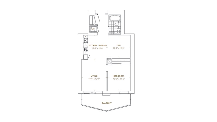 The Residence 3 new home model plan at the Pinnacle SkyTower by Pinnacle International in Toronto