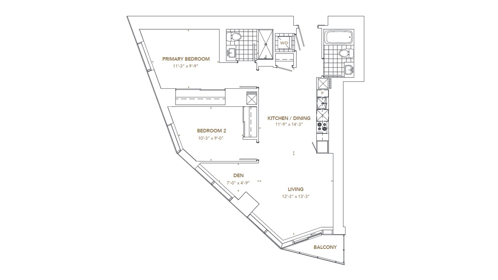 Residence 4 floor plan at Pinnacle SkyTower by Pinnacle International in Toronto, Ontario