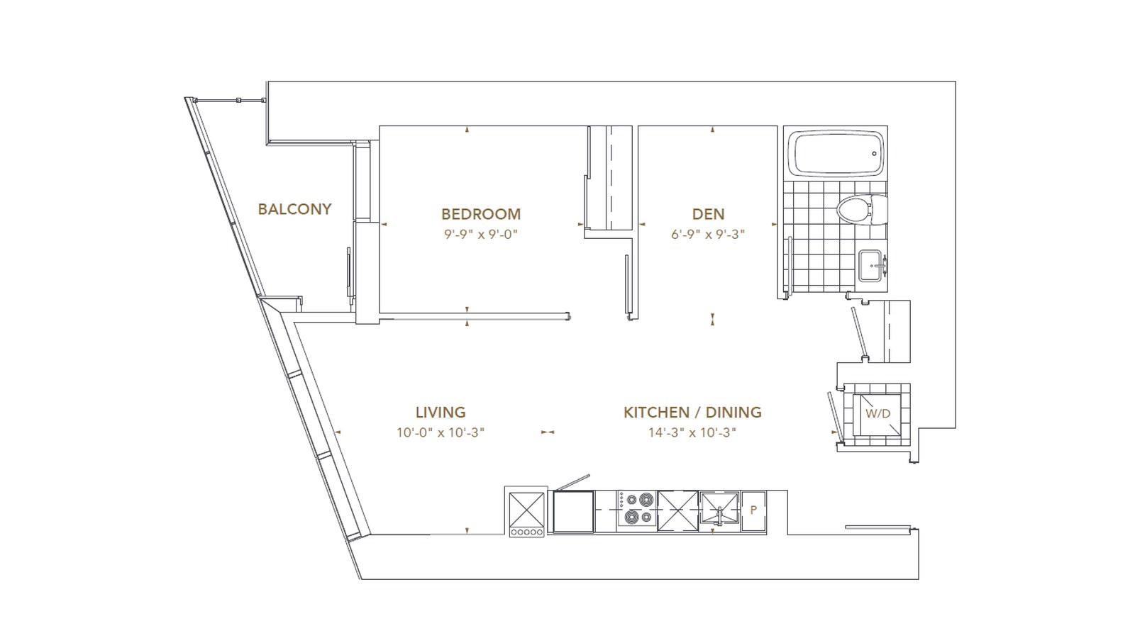 Residence 5 floor plan at Pinnacle SkyTower by Pinnacle International in Toronto, Ontario