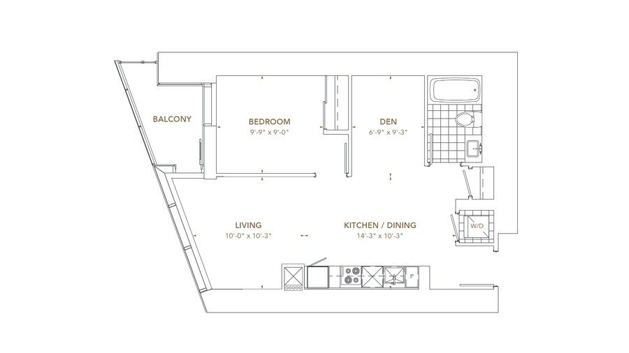 The Residence 5 new home model plan at the Pinnacle SkyTower by Pinnacle International in Toronto