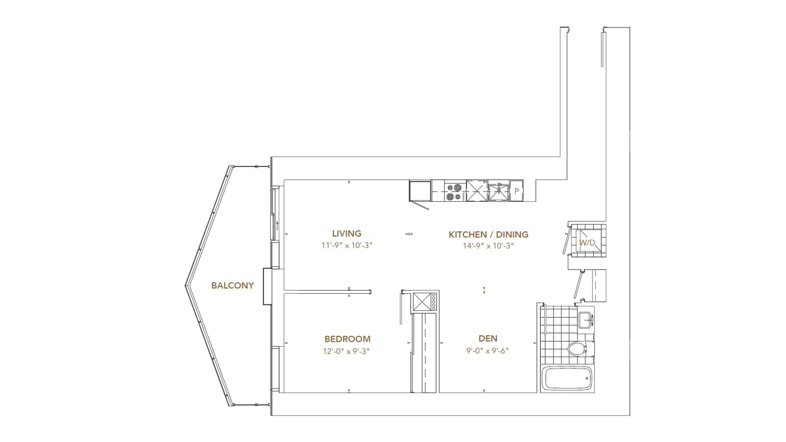 Residence 6 floor plan at Pinnacle SkyTower by Pinnacle International in Toronto, Ontario