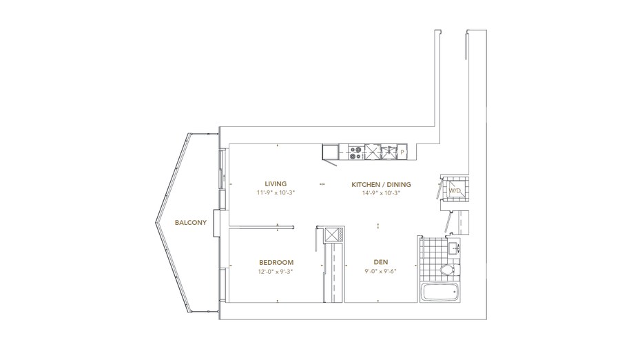 The Residence 6 new home model plan at the Pinnacle SkyTower by Pinnacle International in Toronto