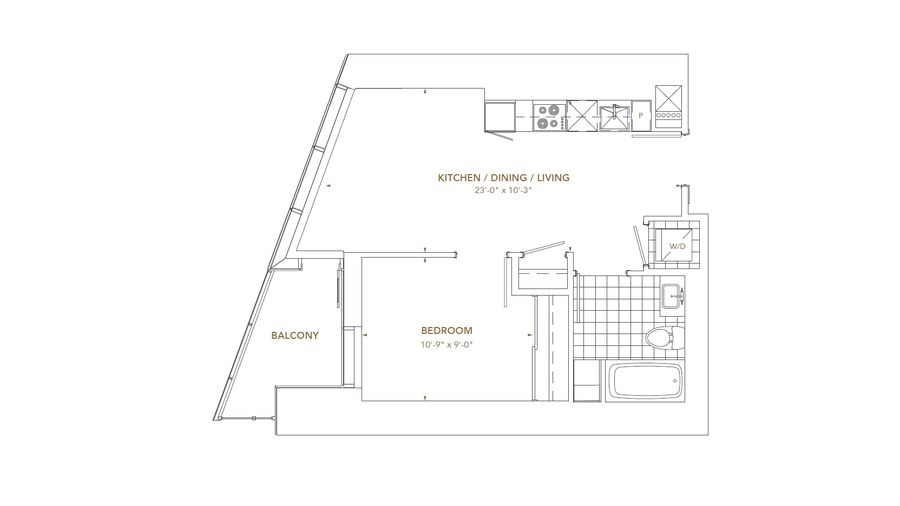 The Residence 7 new home model plan at the Pinnacle SkyTower by Pinnacle International in Toronto