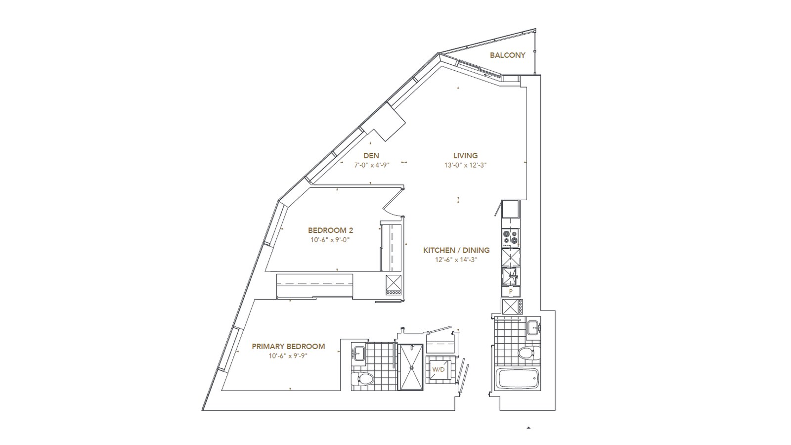 Residence 8 floor plan at Pinnacle SkyTower by Pinnacle International in Toronto, Ontario
