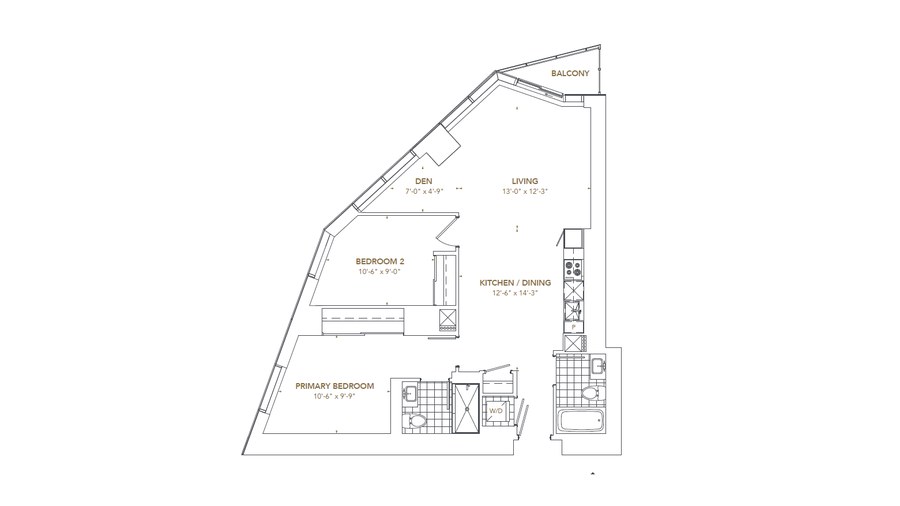 The Residence 8 new home model plan at the Pinnacle SkyTower by Pinnacle International in Toronto