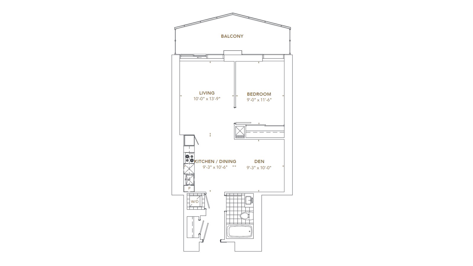 Residence 9 floor plan at Pinnacle SkyTower by Pinnacle International in Toronto, Ontario