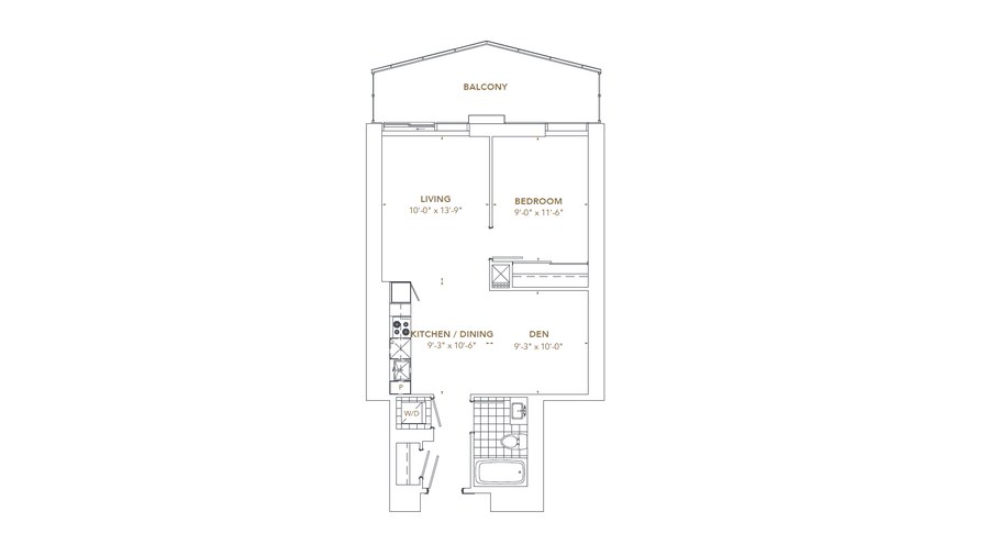 The Residence 9 new home model plan at the Pinnacle SkyTower by Pinnacle International in Toronto