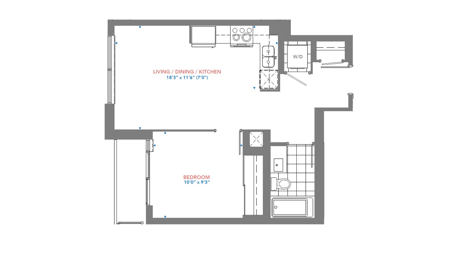 Residence 2901 floor plan at Pinnacle Toronto East by Pinnacle International in Scarborough, Ontario