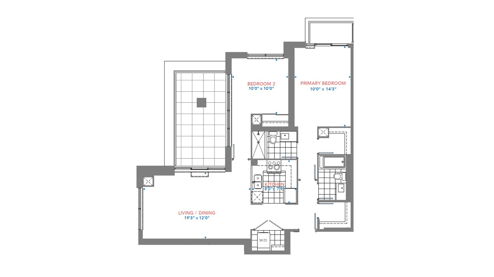 Residence 2902 floor plan at Pinnacle Toronto East by Pinnacle International in Scarborough, Ontario
