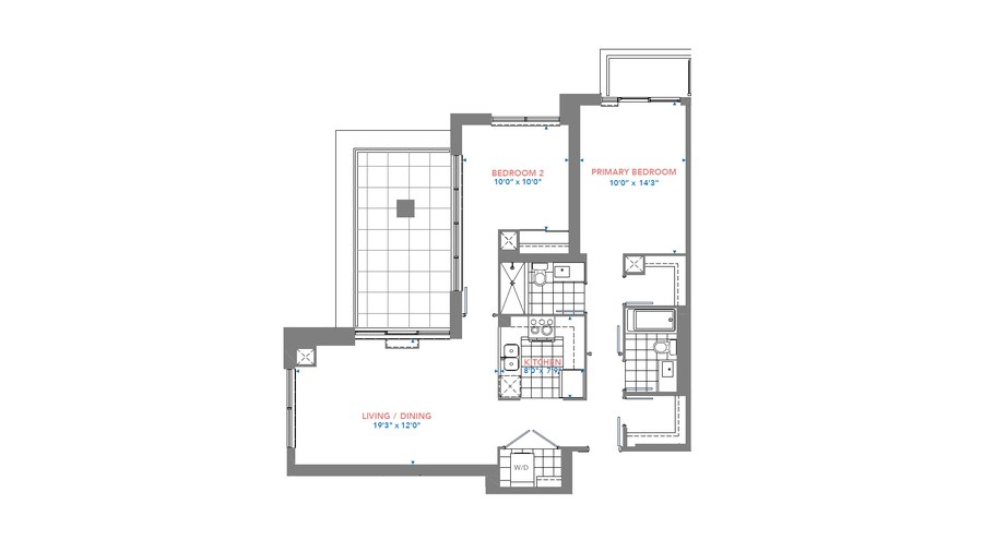 The Residence 2902 new home model plan at the Pinnacle Toronto East by Pinnacle International in Scarborough