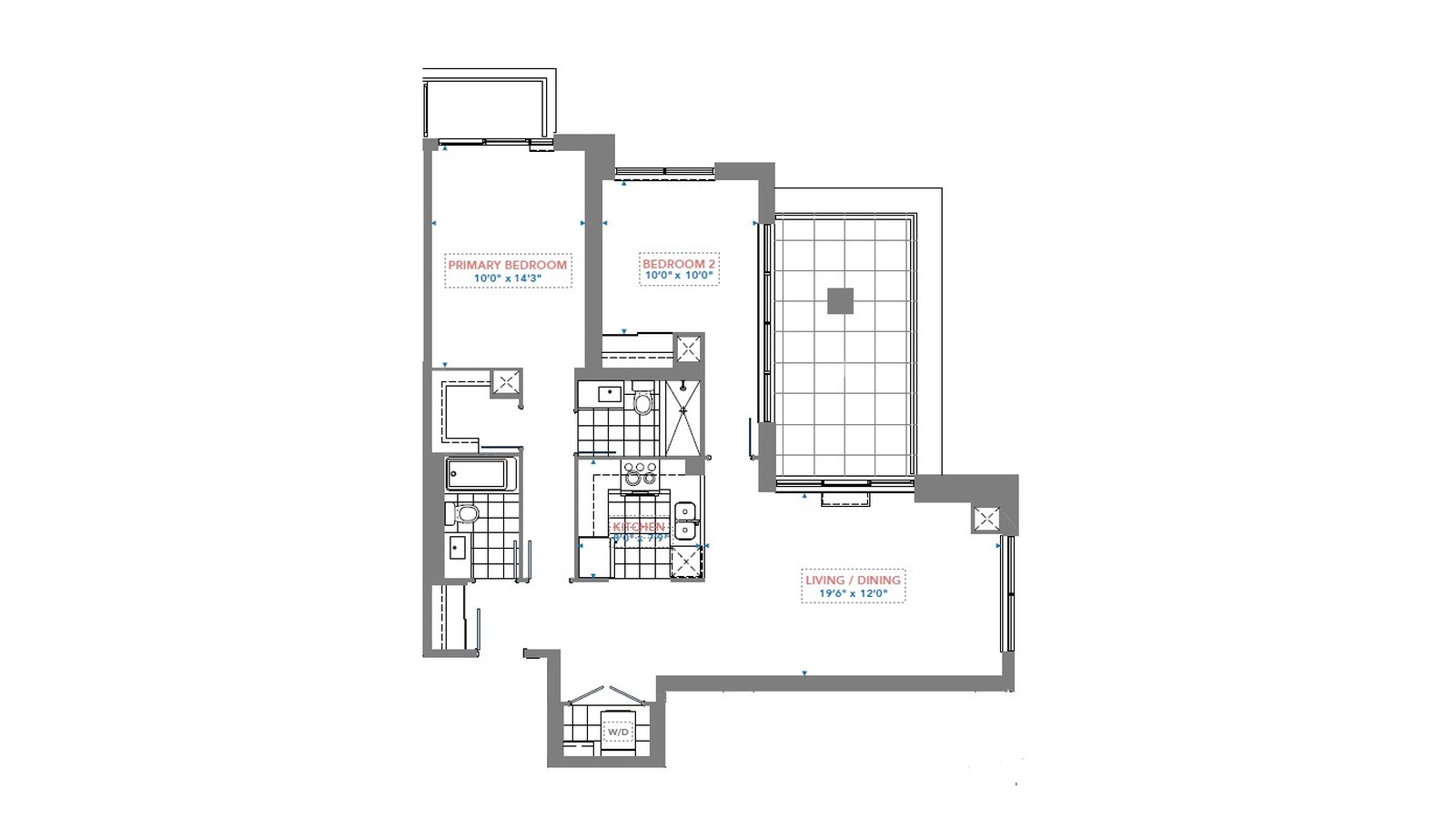 Residence 2903 floor plan at Pinnacle Toronto East by Pinnacle International in Scarborough, Ontario