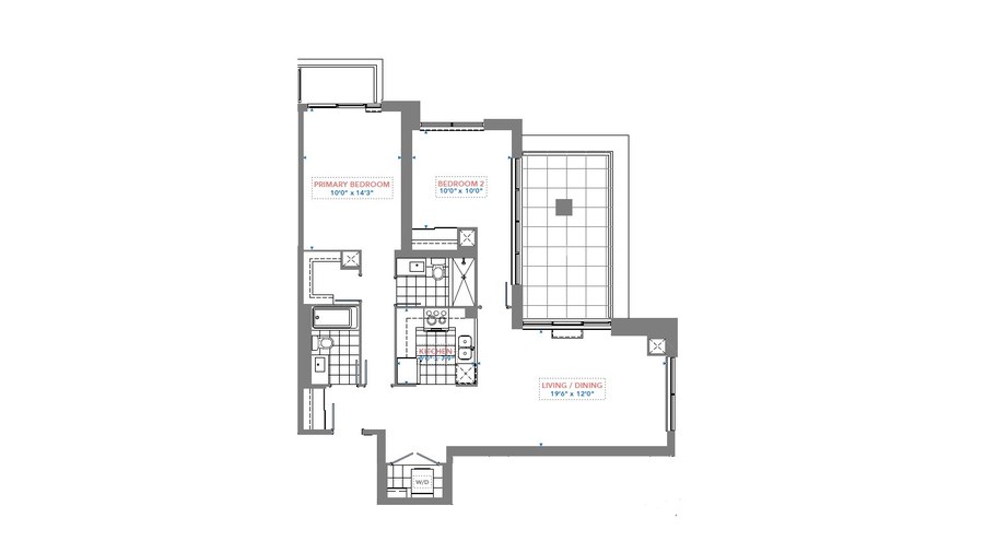 The Residence 2903 new home model plan at the Pinnacle Toronto East by Pinnacle International in Scarborough