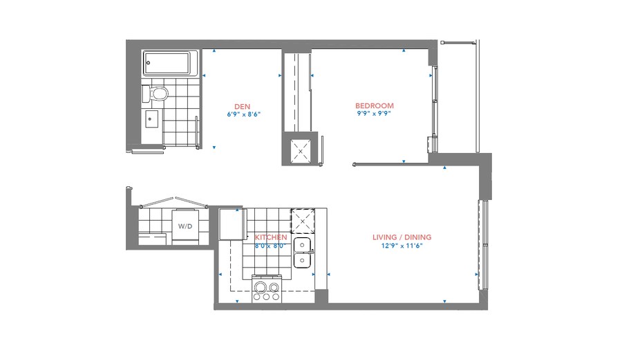 The Residence 2905-3005 new home model plan at the Pinnacle Toronto East by Pinnacle International in Scarborough