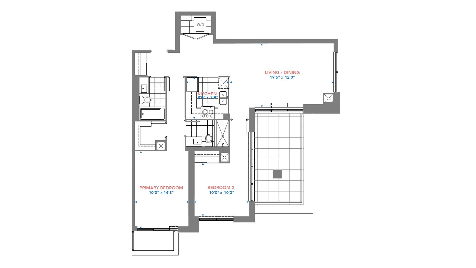 Residence 2906 floor plan at Pinnacle Toronto East by Pinnacle International in Scarborough, Ontario