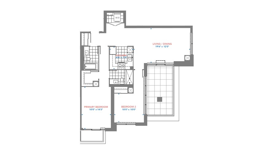 The Residence 2906 new home model plan at the Pinnacle Toronto East by Pinnacle International in Scarborough