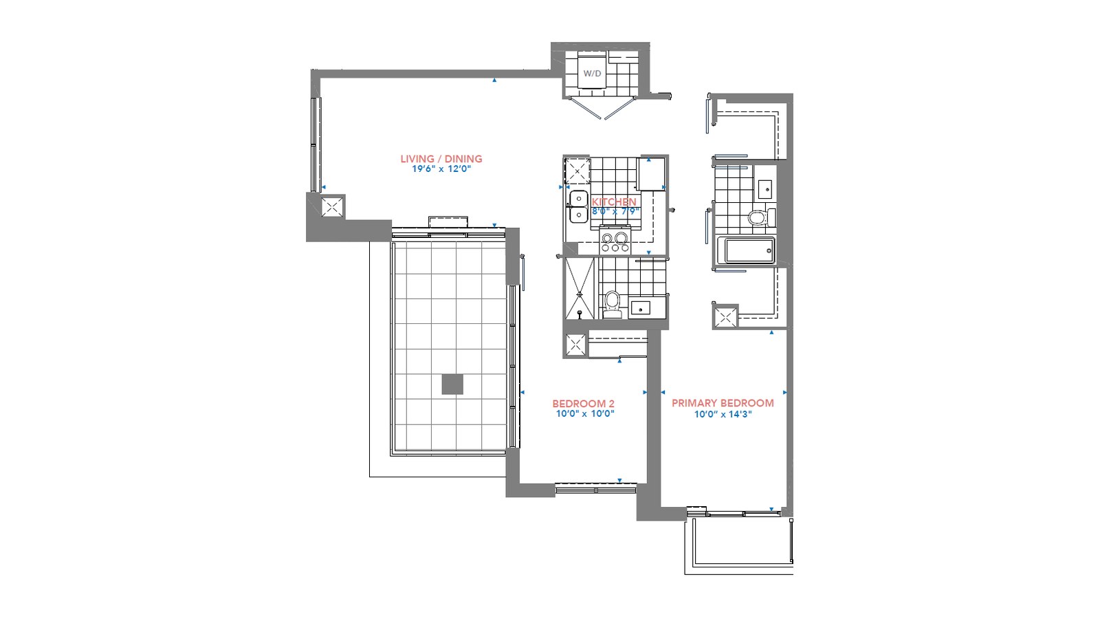 Residence 2907 floor plan at Pinnacle Toronto East by Pinnacle International in Scarborough, Ontario