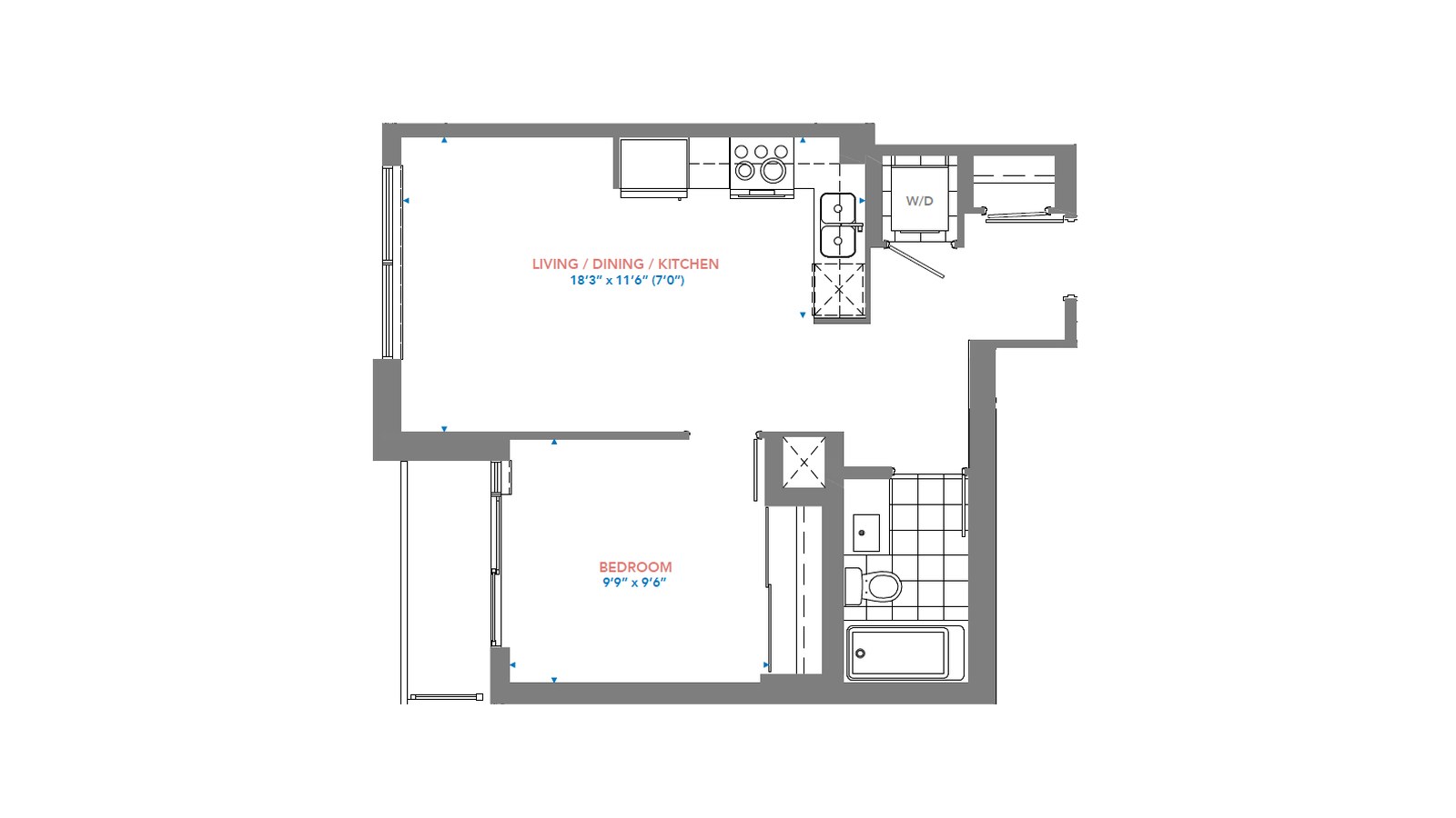 Residence 3001 floor plan at Pinnacle Toronto East by Pinnacle International in Scarborough, Ontario