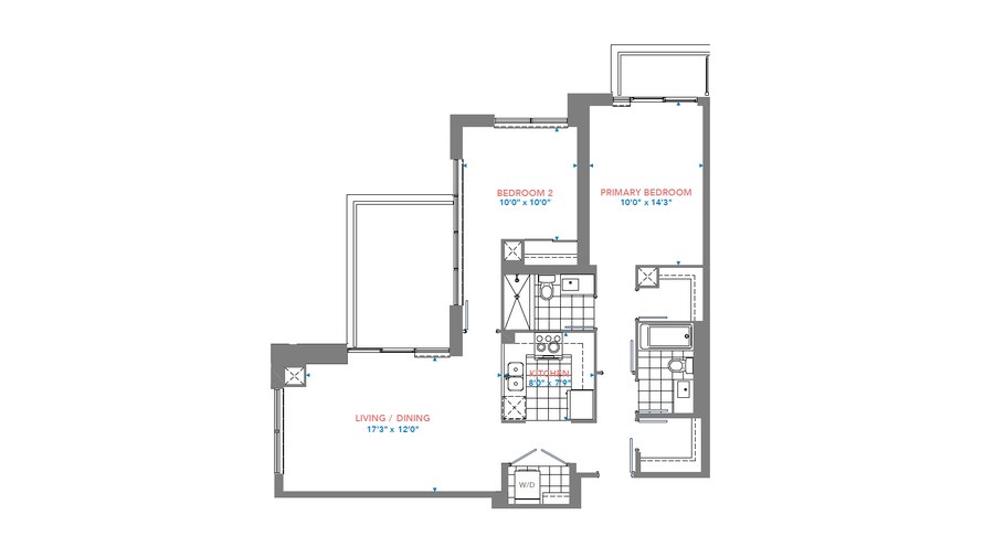 The Residence 3002 new home model plan at the Pinnacle Toronto East by Pinnacle International in Scarborough