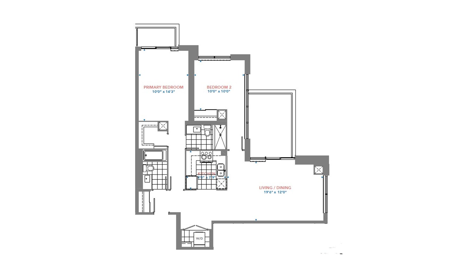 Residence 3003 floor plan at Pinnacle Toronto East by Pinnacle International in Scarborough, Ontario