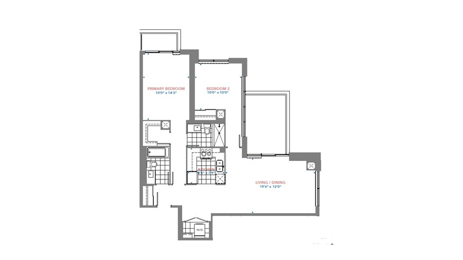 The Residence 3003 new home model plan at the Pinnacle Toronto East by Pinnacle International in Scarborough