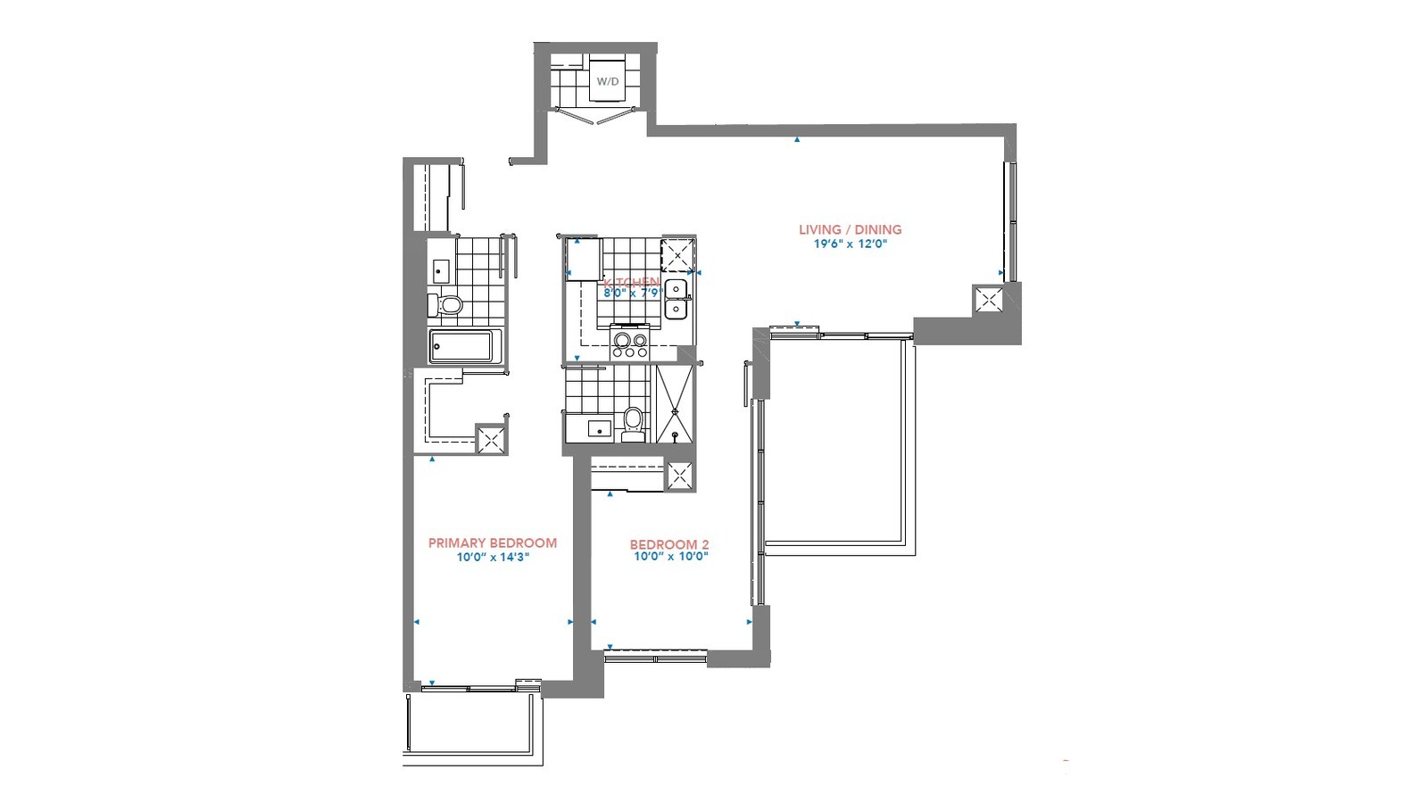 Residence 3006 floor plan at Pinnacle Toronto East by Pinnacle International in Scarborough, Ontario