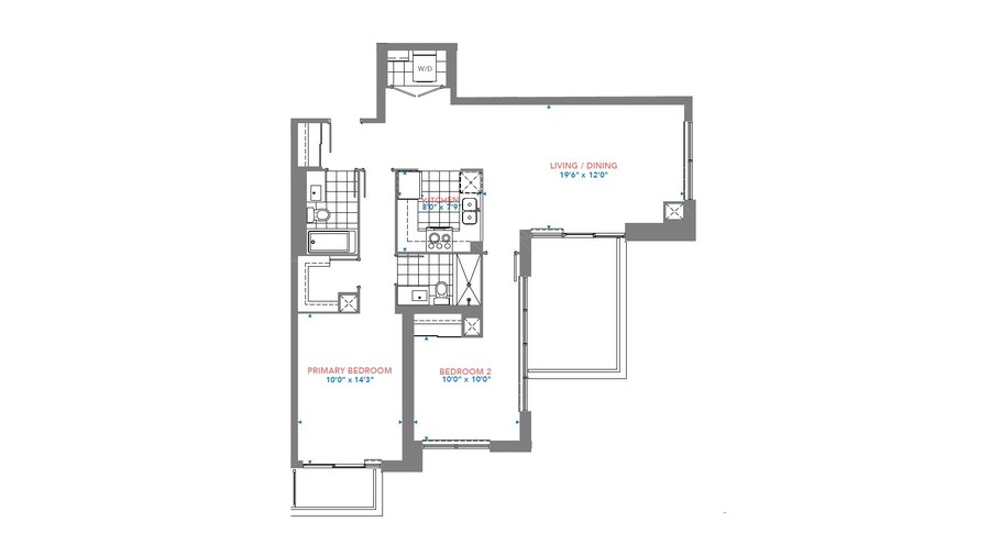 The Residence 3006 new home model plan at the Pinnacle Toronto East by Pinnacle International in Scarborough