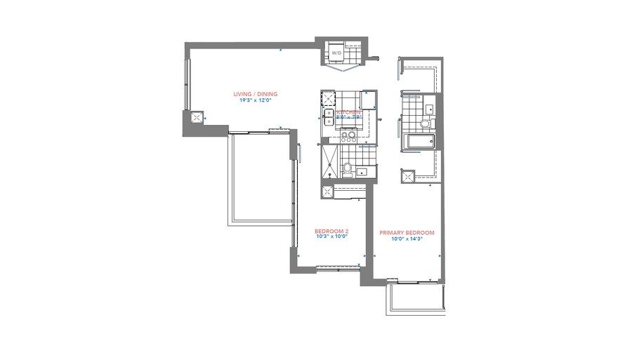 The Residence 3007 new home model plan at the Pinnacle Toronto East by Pinnacle International in Scarborough