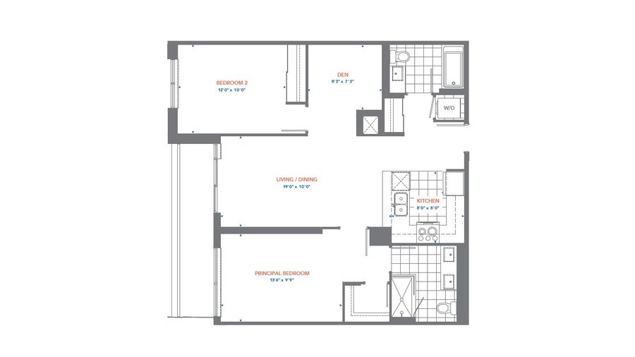 The Suite 629 new home model plan at the Pinnacle Toronto East by Pinnacle International in Scarborough