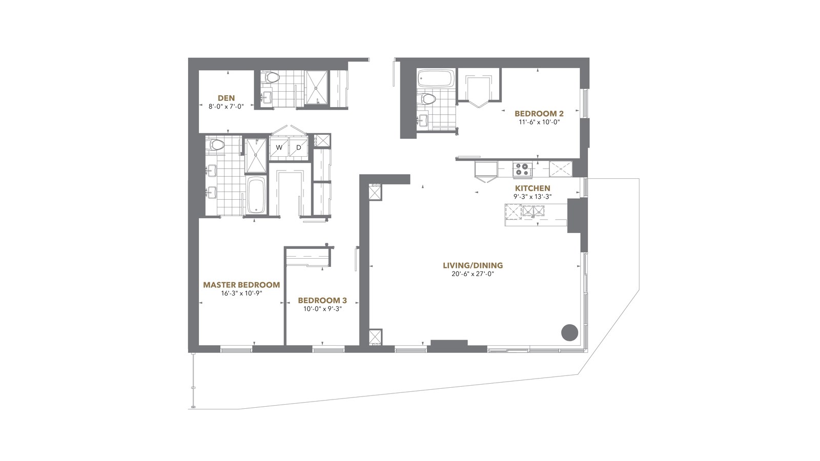Palatial 01 floor plan at The Prestige at Pinnacle One Yonge by Pinnacle International in Toronto, Ontario