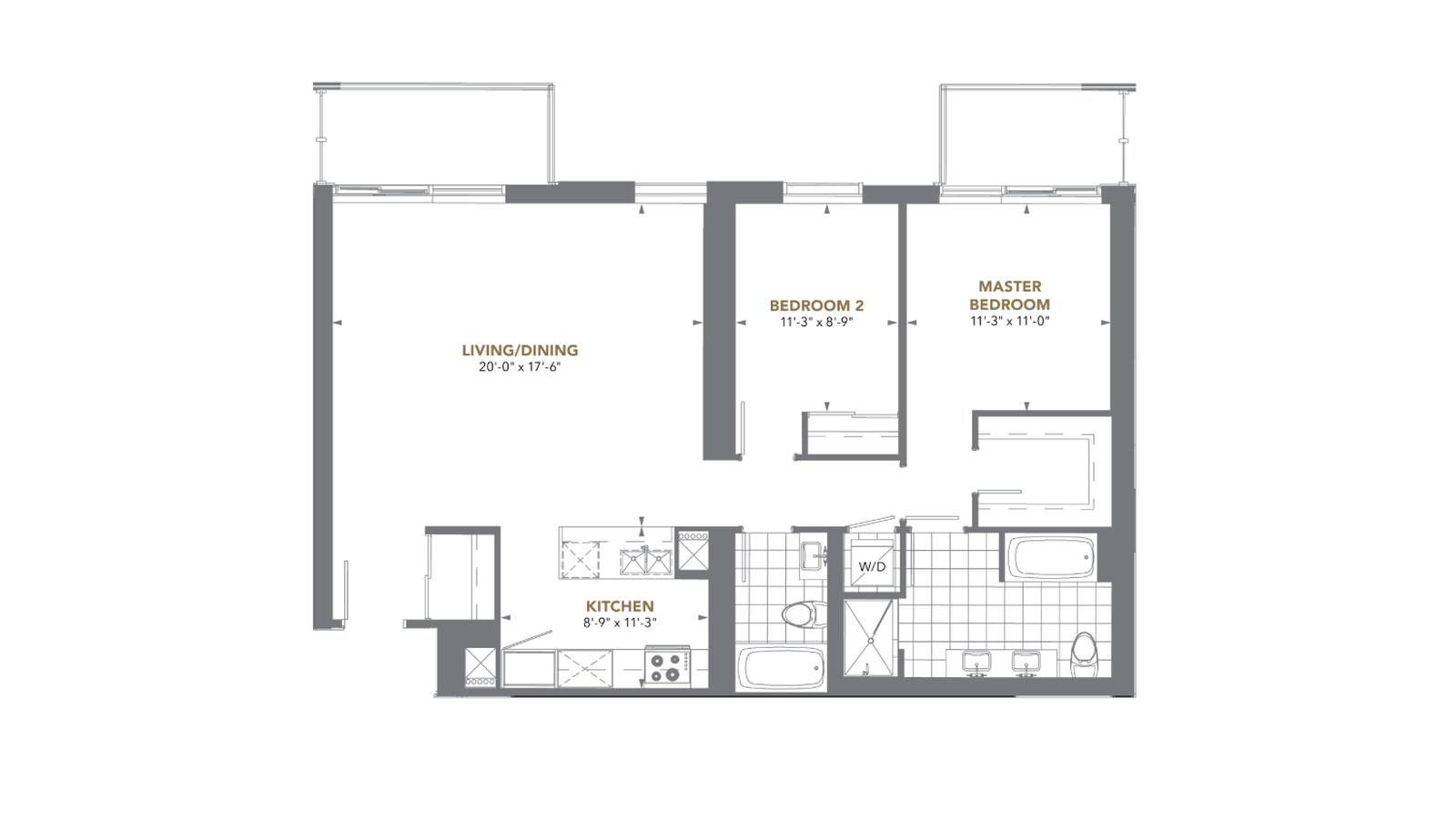Palatial 04 floor plan at The Prestige at Pinnacle One Yonge by Pinnacle International in Toronto, Ontario