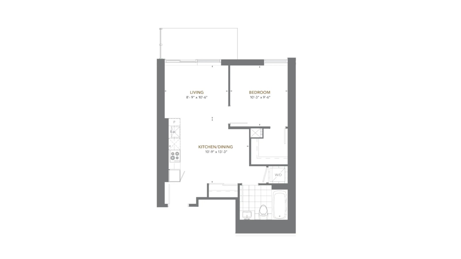 Residence 05 floor plan at The Prestige at Pinnacle One Yonge by Pinnacle International in Toronto, Ontario