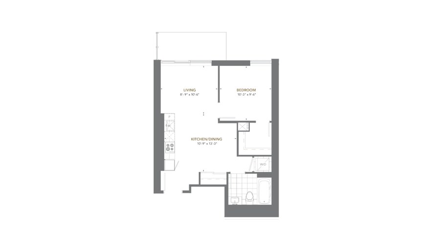 The Residence 05 new home model plan at the The Prestige at Pinnacle One Yonge by Pinnacle International in Toronto