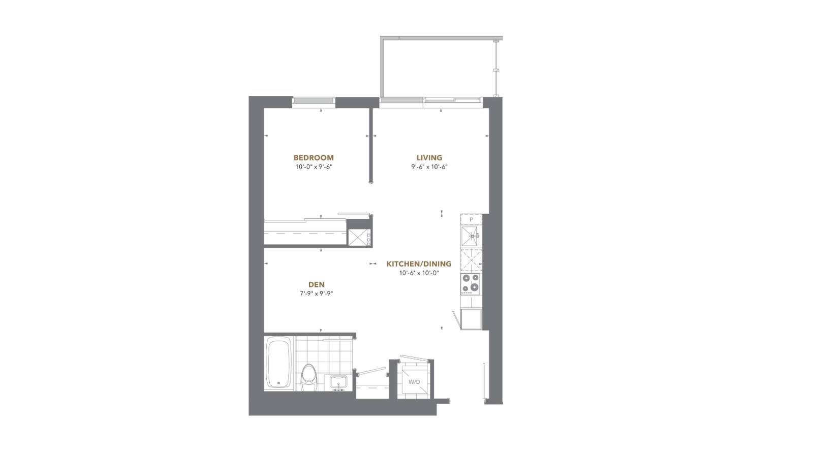 Residence 06 floor plan at The Prestige at Pinnacle One Yonge by Pinnacle International in Toronto, Ontario