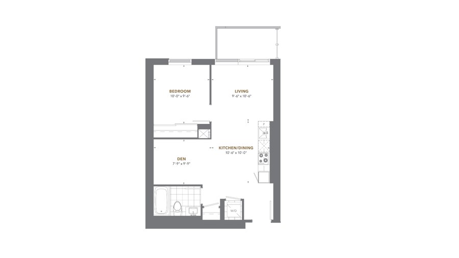 The Residence 06 new home model plan at the The Prestige at Pinnacle One Yonge by Pinnacle International in Toronto