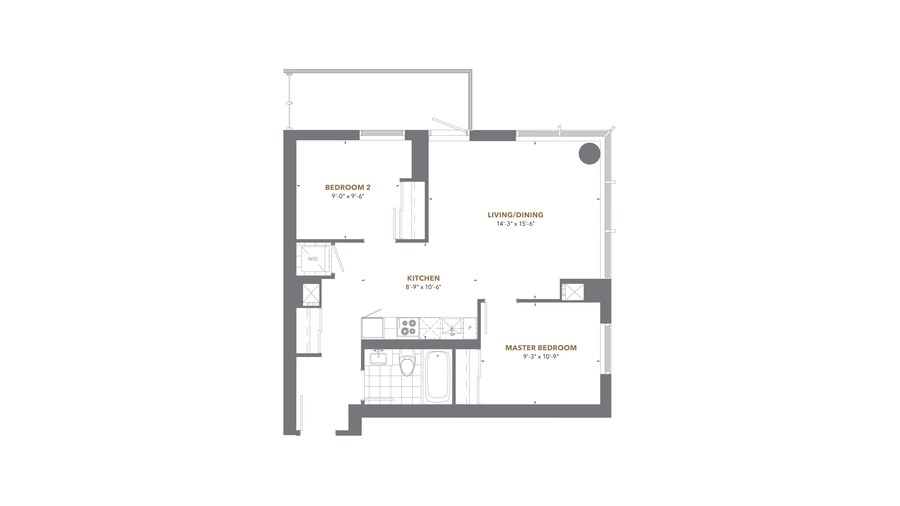The Residence  07 new home model plan at the The Prestige at Pinnacle One Yonge by Pinnacle International in Toronto