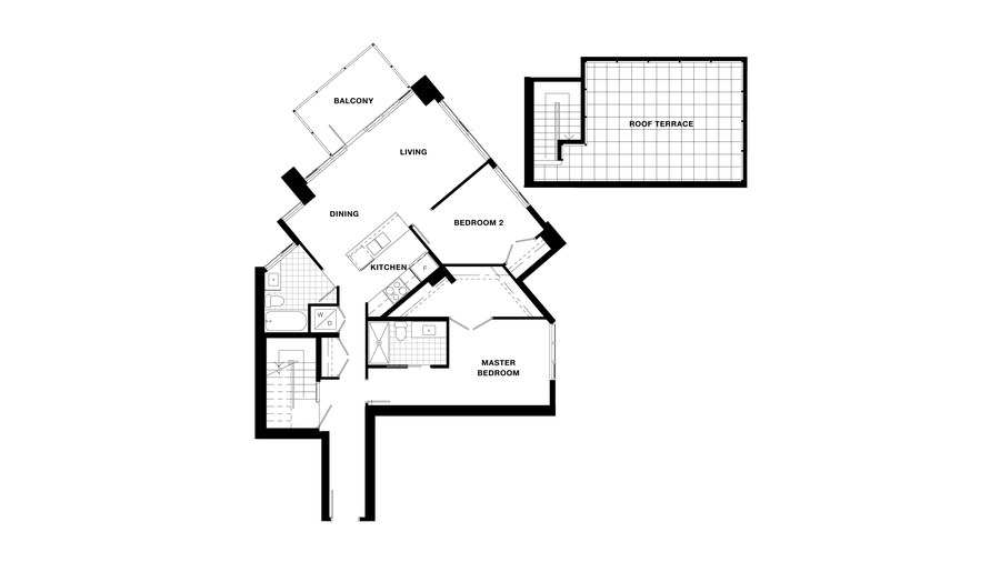 The Penthouse 06 new home model plan at the Torino Pinnacle Living at Capstan Village by Pinnacle International in Richmond
