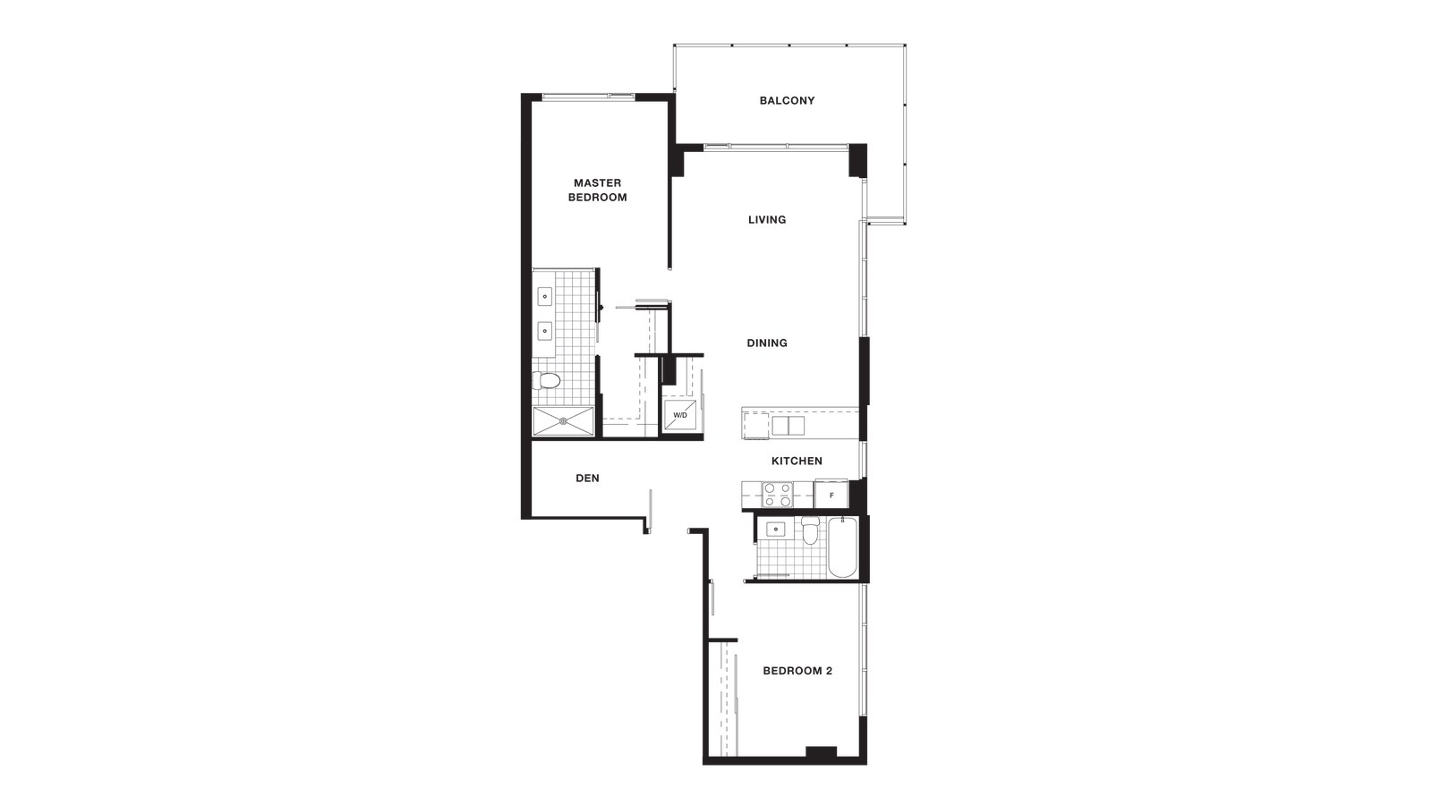 Suite 1207, 1507 to 1707 floor plan at Torino Pinnacle Living at Capstan Village by Pinnacle International in Richmond, British Columbia