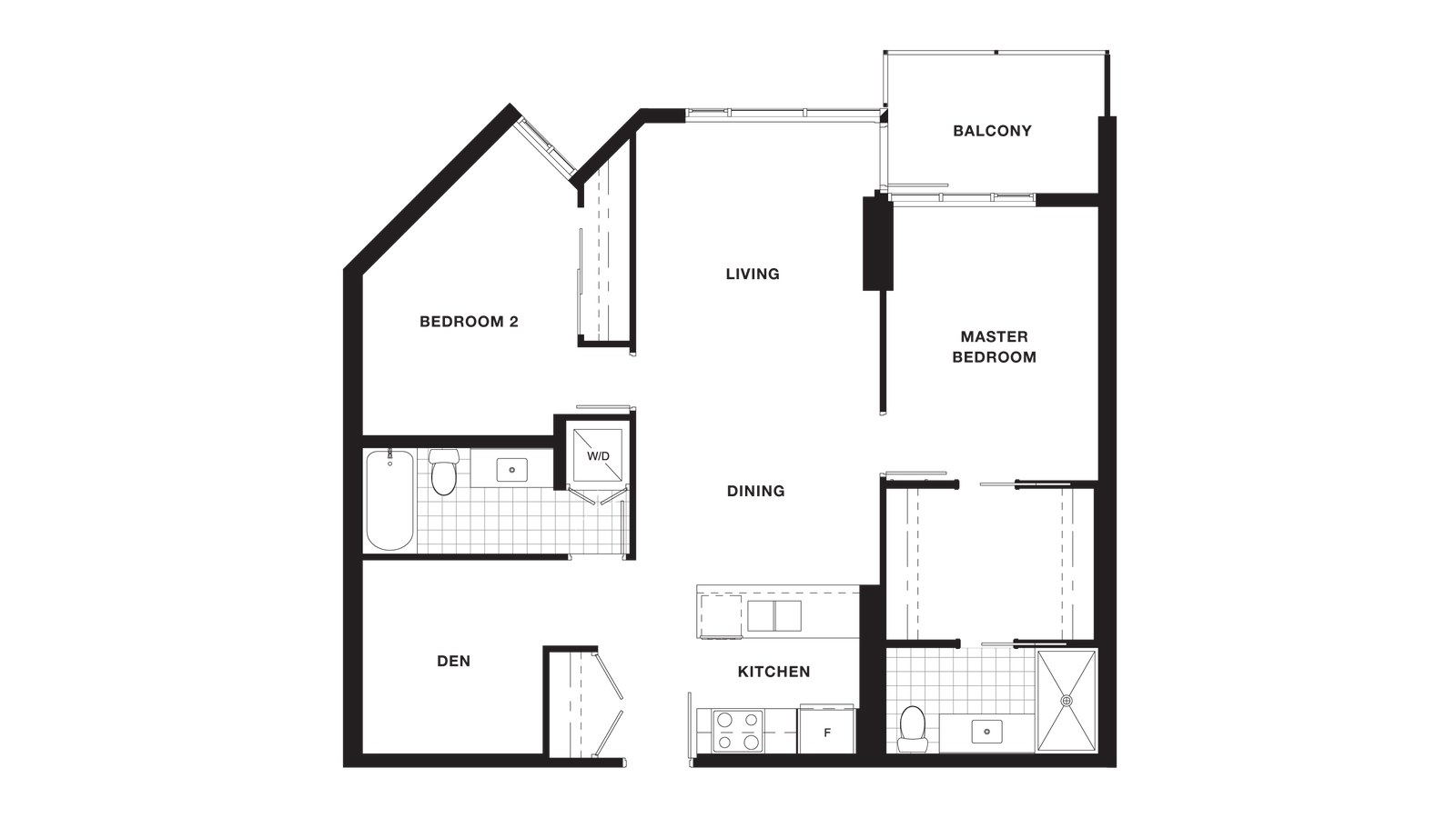 Suite 501 to 801 floor plan at Torino Pinnacle Living at Capstan Village by Pinnacle International in Richmond, British Columbia
