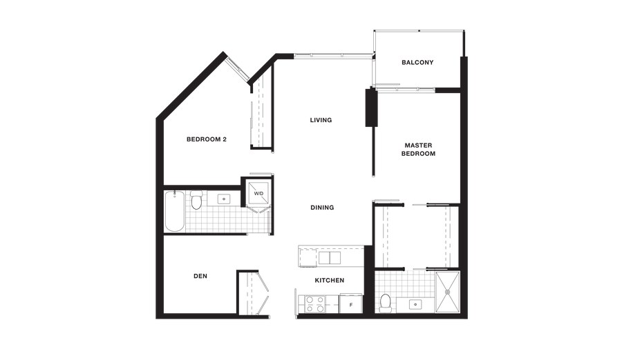 The Suite 501 to 801 new home model plan at the Torino Pinnacle Living at Capstan Village by Pinnacle International in Richmond