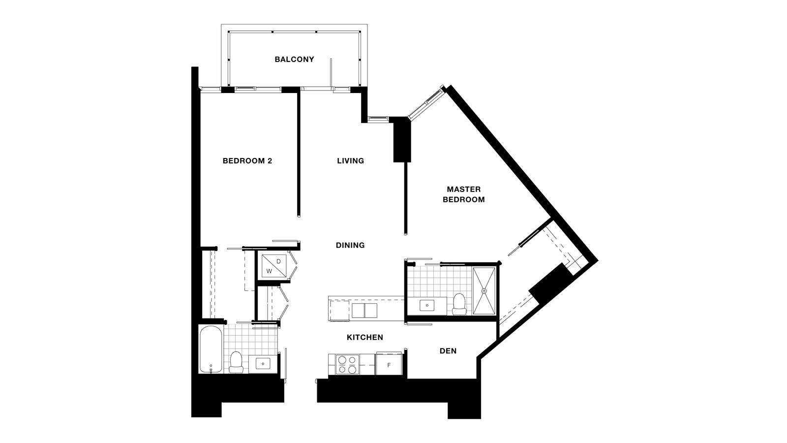 Suite 601, 703 floor plan at Torino Pinnacle Living at Capstan Village by Pinnacle International in Richmond, British Columbia