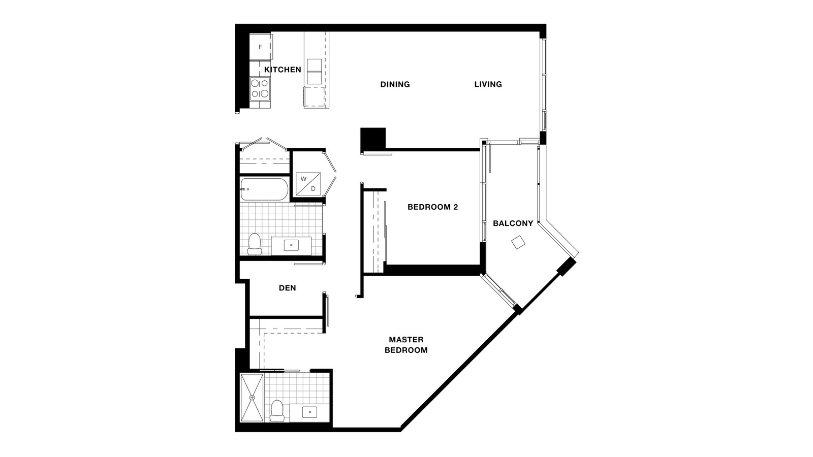 Suite 714, 814 floor plan at Torino Pinnacle Living at Capstan Village by Pinnacle International in Richmond, British Columbia
