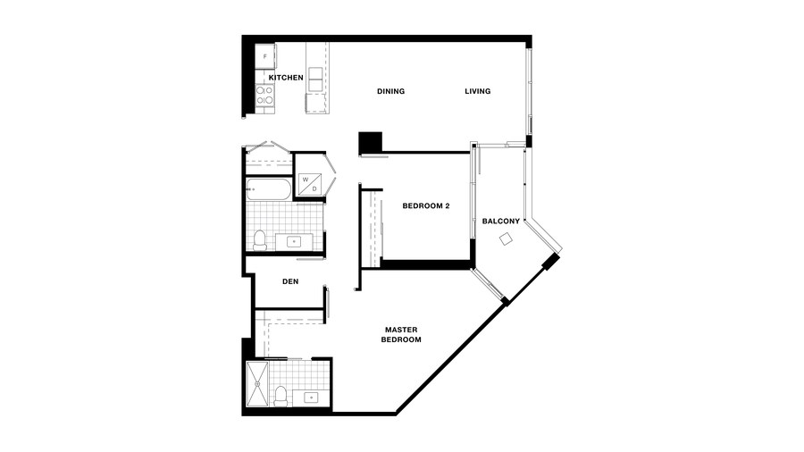 The Suite 714, 814 new home model plan at the Torino Pinnacle Living at Capstan Village by Pinnacle International in Richmond