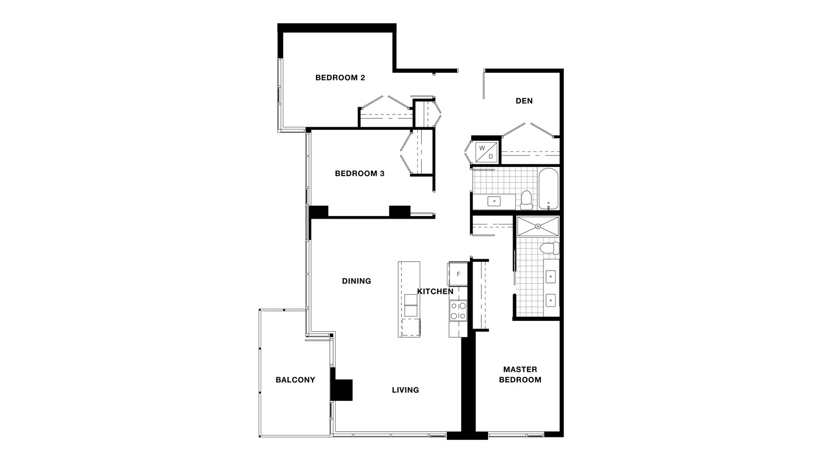 Suite 902 to 1602 floor plan at Torino Pinnacle Living at Capstan Village by Pinnacle International in Richmond, British Columbia